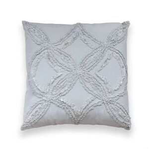 Peri Home Metallic Chenille Decorative Pillow Gray